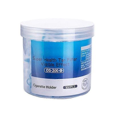 100kpl kertakäyttöinen tupakansavukesuodatin tupakointi vähentää tervasuodatuksen puhdistuspidikettä Sininen