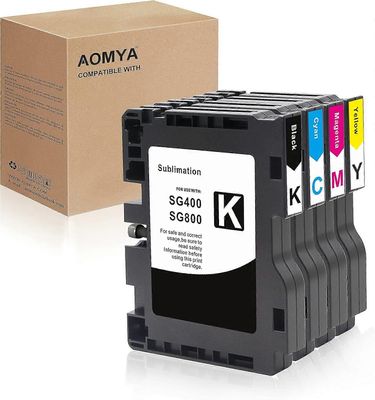Redkid Aomya SG400 SG800 sublimaatiomustepatruunat, lämmönsiirto Sawgrass Ricoh SG3100 3100SNW SG3100 SG2100 SG2010L SG3110 4kpl SG400 4Värit