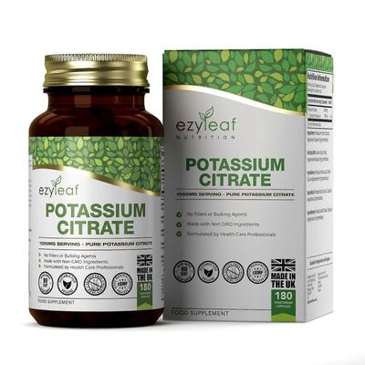 Ezyleaf Kaliumsitraatti (1000 mg) 1 Bottle (180 Capsules)
