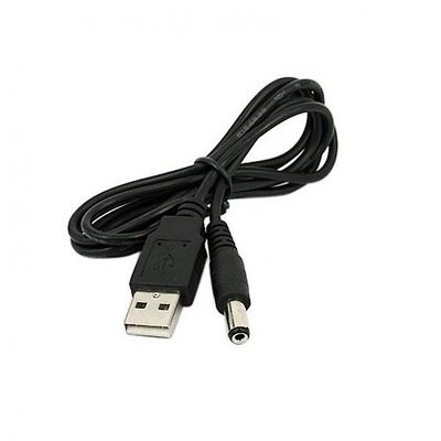 Hellfire Trading USB-opladerkabel til Joie Serina Swivel Swing (Hip Hop) Bly Sort