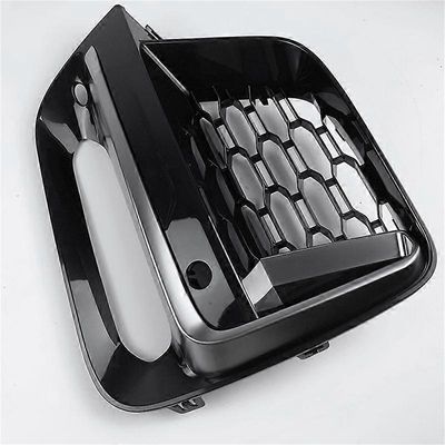 1Pari etupuskurin sumuvalon säleikön runkoverhoilua BMW X3 G01 X4 G01 G02 G08 18-2020 ulkokannelle Musta ja pinnoitettu hopea