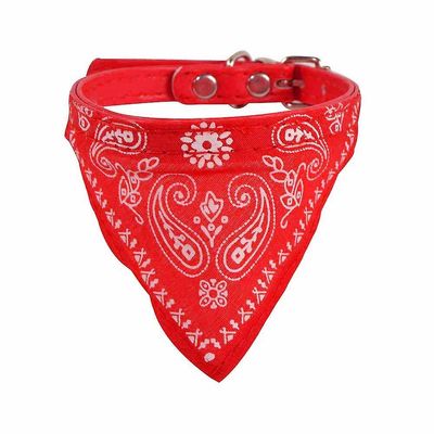 Pet Hund Cat Hals Tørklæde Bandana Krave Halstørklæde Bomuld Dress Up Hund Tilbehør Print Trekantede Bandag