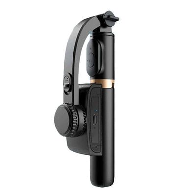 Kädessä pidettävä kardaanin vakaaja selfie-tikku älypuhelin toiminta kameralar bluetooth-jalusta Musta