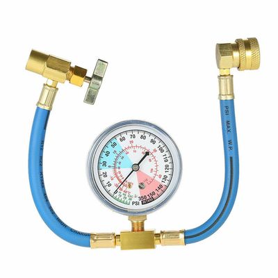 R134a A/c Bil Klimaanlæg Kølemiddel Genopladning Målesæt Slangemåler M14 1/2" Acme Klimaanlæg