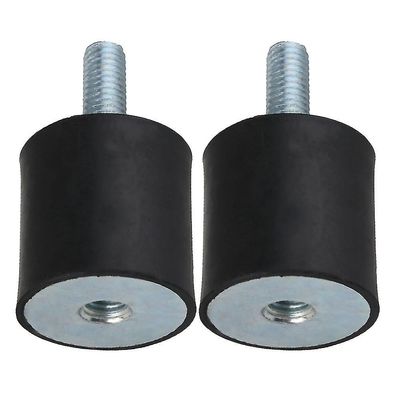 2Pcs gummi isolator monterer støddæmper m8 ekstern tråd 30x30mm