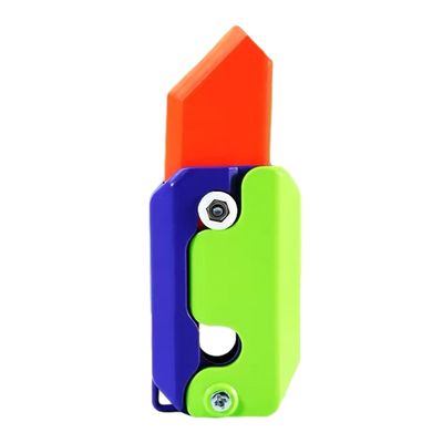 Fidget Toy Hidden Blade Design Glød-i-mørket 3D-utskrift Cutter Toy Stress Relief Sensoriske leker for voksne la Grønn