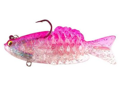 Handuo 2pcs Multi-sektion Fiskeri Lokke Lokke Bait Package Bly Fisk Bionic Bait Pink