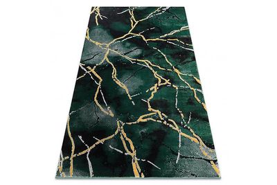 RugsX Eksklusiv EMERALD Carpet 1018 glamour, stilfuld marmorflaske grøn / guld 240x330 cm