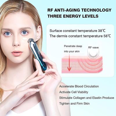 Suren Rf Facial Massager, Bærbar Ion Hud Toning Machine For Anti-rynke, dyb rengøring, hud Rolig Rød