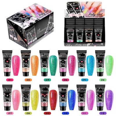 15ml Poly Gel Nail Extension Crystal Builder Neglelakk Semi Vernis Permanent E