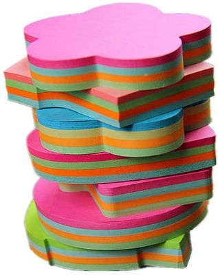 Linkrunning 6 Pads Creative Sticky Notes 3x3 Self-stick Notes 100 Sheets/pad Flerfarvede 3*3 ines