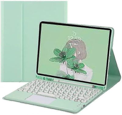 Ipad 6 Ipad 5 Air 2 Pro 9,7 tuuman näppäimistökotelo kosketuslevyllä Söpö pyöreä näppäinvärinäppäimistö Ipad 6. 5. sukupolven irrotettava Bluetooth...