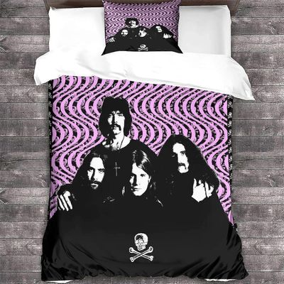 Kerota Black Sabbath vuodevaatteet pussilakana mikrokuitu, heavy metal rock 'n' roll d teinit kodin vuodevaatteet setti kotipussilakanan koko King2...