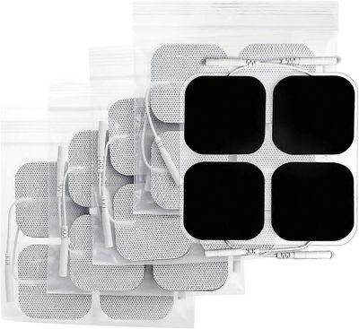 TENS konetyynyt 50 x 50mm 20 kpl, 3. sukupolven lateksittomat TENS-elektrodityynyt laastarit päivitetyllä