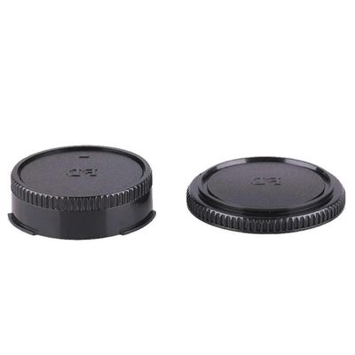 FD Takalinssinsuojus ja rungon suojus - muovinen musta Canon FD-kiinnitteisille järjestelmäkameroille ja -objektiiveille