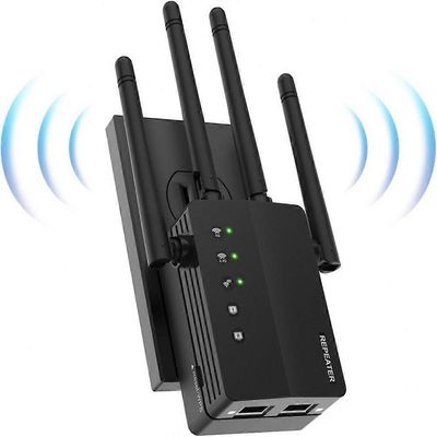 Rpteur WiFi Puissant 1200Mbps Amplificateur WiFi Puissant 2,4 G 5,8 G 2 porttia LAN Prenant WiFi Range Booster WiFi Rpteur Extenseur sans Fil avec ...