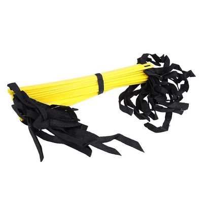 Mikasa Justerbar fodarbejde Fodbold Fitness Speed Trin Agility Ladder Træningsudstyr Kit med modstand 6M 12Rung