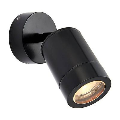Saxby Lighting (Poole) Odyssey LED 1 Lys Udendørs Spotlight Satin Sort, Glas IP65