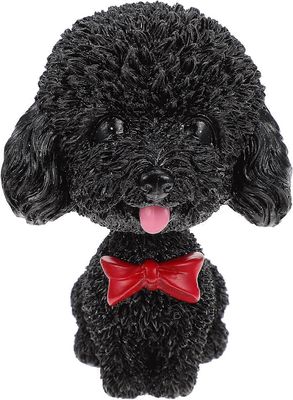Villakoira Söpö auto Fortune Sarjakuva Musta Tärisevä Bobbing-head Ajoneuvo Doggy Pöytälevyn sisustus Mini- koristeet Figurine Figures Ornament