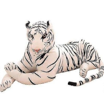 Tiikeripeuran pehmo Realistiset pehmoeläimet Nukelelut Nukkumistyyny lapsille Lahja Valkoinen tiikeri 30cm
