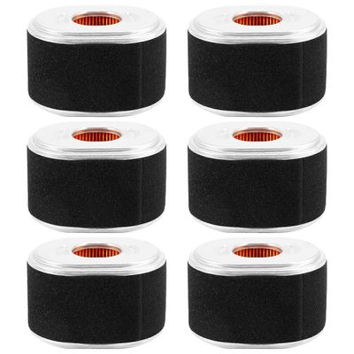 6X ilmansuodatin Honda GX120 GX140 GX160 GX200 17210-Z4M-821 17210-ZE1-821 111-4274 AFZE18 17210-ZE musta