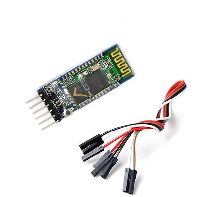 HC-05 RS232 trådløs seriell 6-pinners RF-transceivermodul Master Slave med 6-setts kabel kompatibel for