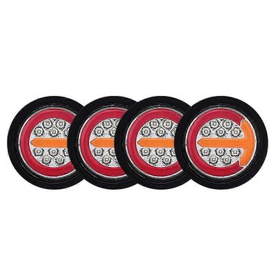 4x perävaunun kuorma-auton led-takavalot 4/5 tuumaa 12v 24v dynaaminen takavalo