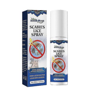 unbrand Häpytäiden antibakteerinen suihkeen poistotäiden poistotäiden munat ja päänahka anti-itch_fip9