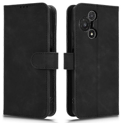 TCL 60R 5G Nahkakotelo Skin Feel Anti Drop Lompakko Flip Puhelimen Kuori - Musta Monivärinen Black