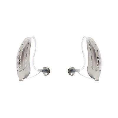 Mini RIC digitaaliset 6-kanavaiset kuulokojeet keskivaikeaan tai vaikeaan kuulonalenemaan Langaton BTE AAB52P-pari