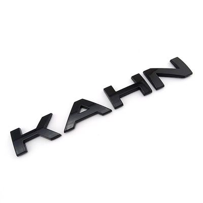 Car Badge Chrome Sølv Bil Motorhjelm Bagagerum Logo Kahn Badge Bogstaver Til Range Rover Defender Dekorationer Gloss Black