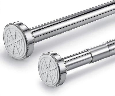 Ruostumattomasta teräksestä valmistettu teleskooppitanko 150 cm-260 cm jatkettavissa, suihkuverhotanko ilman porausta, kiristystanko säädettävissä ...