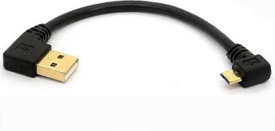 90 asteen USB 2.0 - Micro USB B uroskaapeli 50 cm vasemman kulman latausjatke ja latausjatkeen kaapeli-ZZY