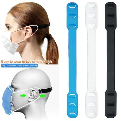 Varychmoo Justerbar ansigtsmaske rem forlængelse øre saver soft hook spænde band Hvid 10PCS