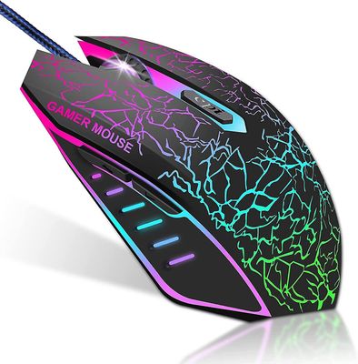 Pc Maus Mit Kabel, Optische Usb Gaming Maus Fr Stasjonær/bærbar PC, 1200 Bis 3600 4 Einstellbare Dpi, Rgb-licht, Ergonomisch Mit 6 Programmierbaren...