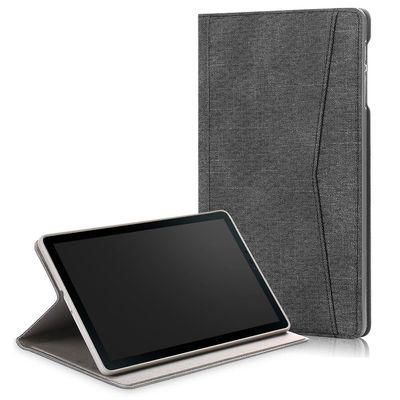 Support Insert Pocket Holster Tpu Soft Shell Samsung Tab A 10.1 T510 / T515 suojakansi Musta