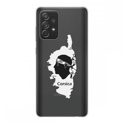 Crazy Kase Cover Til Samsung Galaxy A72 I Fleksibel Silikone 1 Mm, korsikanske Moor hoved
