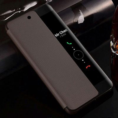 Käytä Smart View -koteloon Huawei P20 Lite Auto Sleep Wake Up Phone Flip Cover -kantolaukku Huawei P20Lite Fundas Capa -matkapuhelinkotelolle P20:l...