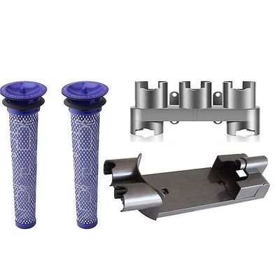 1 vægmontering beslag 1 støvsuger arrangør tilbehør 2 Pre Filtre, for Dyson V7 V8-serien håndholdt vakuum ren