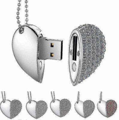 Usb-tikku, premium usb 3.0, timanttisydämen muoto 32gb USB-muistitikku vedenpitävä muistitikku Muistitikku Nopea siirto, sininen