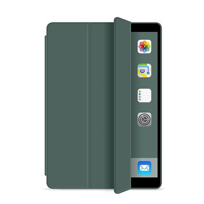 Unbrand Beskyttende sag Læder Smart Case Cover til Apple Ipad 7:e 8:e 9:e 10.2 Tommer Mørk grøn
