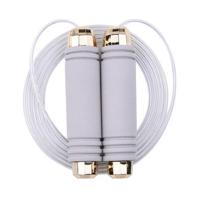 Jump Rope Hurtig hastighed Jumping Reb Kabel med kuglelejer Grå med guld