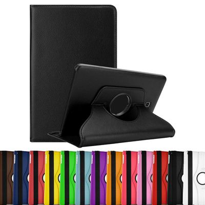 Cadorabo Samsung Galaxy Tab A 2016 (10.1 Zoll) Tablet Hülle Cover Case - mit Stand Funktion und Gummiband - ohne Wake Up MOHN RØD Galaxy Tab A 2016...
