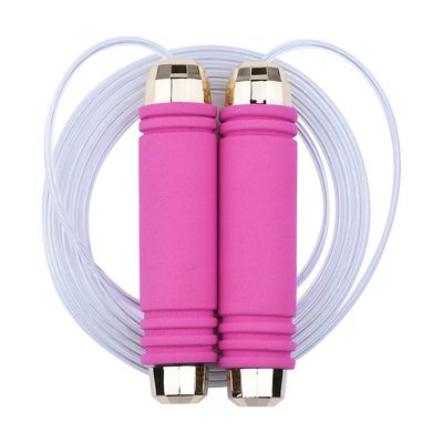 Jump Rope Hurtig hastighed Jumping Reb Kabel med kuglelejer Pink med guld