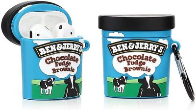 AIR Silikone taske kompatibel egnet til Airpods 123D Juice Drink Series (Benjerry Ice Cream)