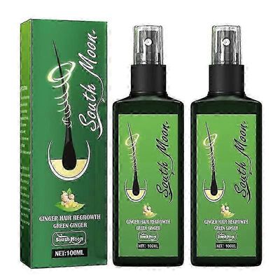 South Moon 100ml Hiusten Kasvusuihke Hiusten Kasvuvoide Spray Hiussalonki Hiusten korjaus Inkivääri Hiusten Uudelleenkasvu Vihreä Inkivääri 8335817...