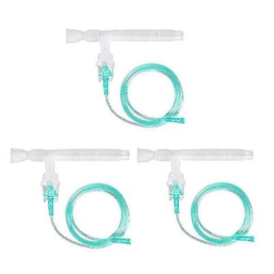 Nebulizer Replacement Kit, 3 täyttä sarjaa letkulla ja suukappaleella kotikäyttöön oletusarvo