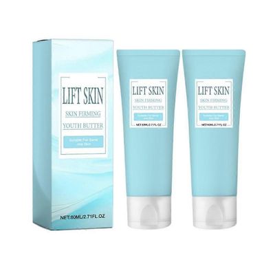 Ihon ikääntymistä estävä kiinteyttävä Youth Butter Body Cream Lift ja kiinteyttävä voide vatsalle, reisille ja takapuolelle 2pcs