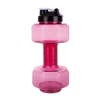 Yunshu Stor kapacitet håndvægt kop, Fitness håndvægt kedel, 2500ml kapacitet vand kop Pink