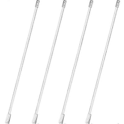 4 kpl sälekaihtimet sokea sauva vaihtokoukku pystysuorat kaihtimet varaosat muovinen kaihtimen avaaja kaihtimen sauva34,50X1,00X1,00 cmwhite SZRH AC